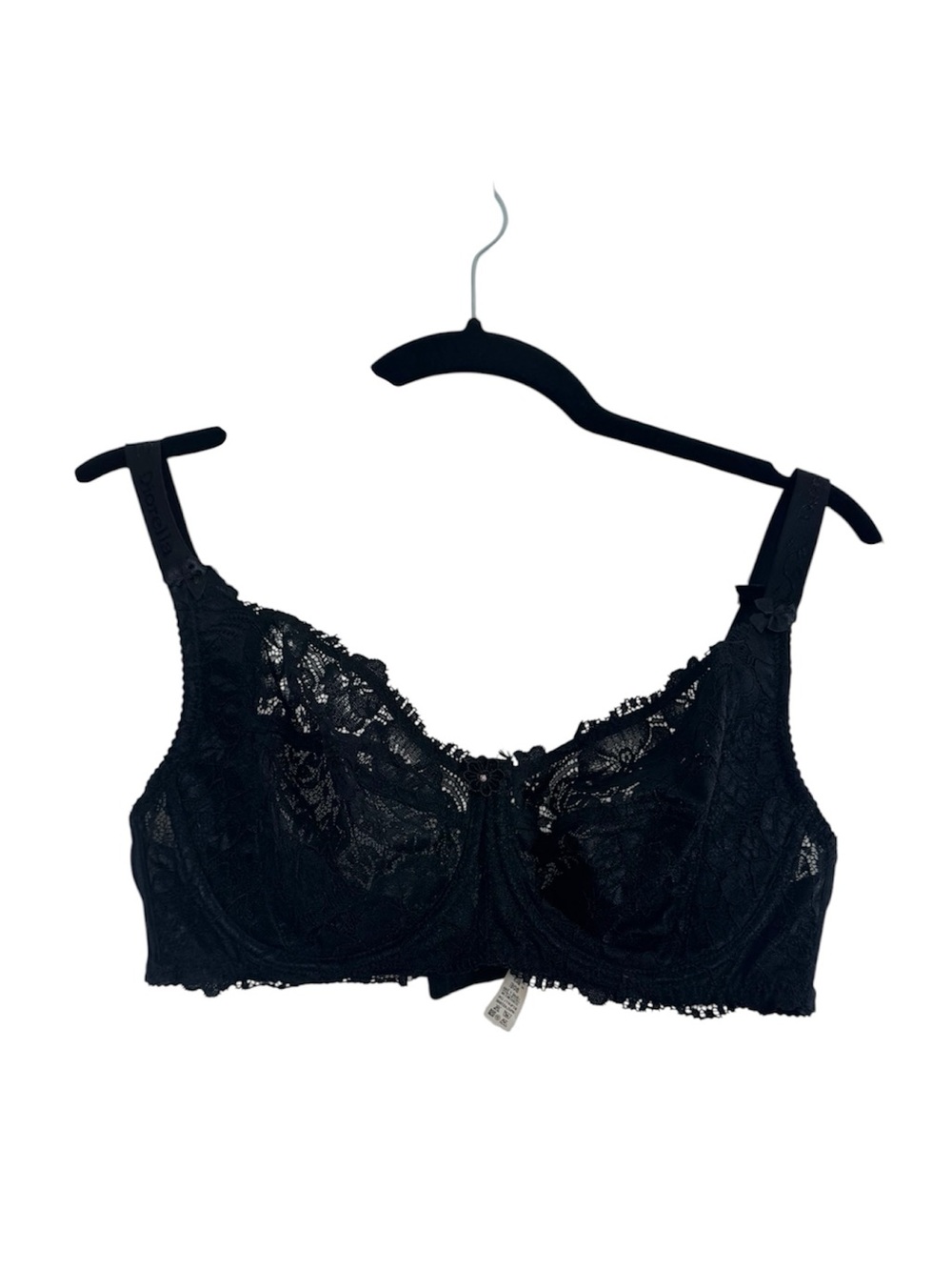 Diorella Bra 36E Sheer Lace Unlined Underwire